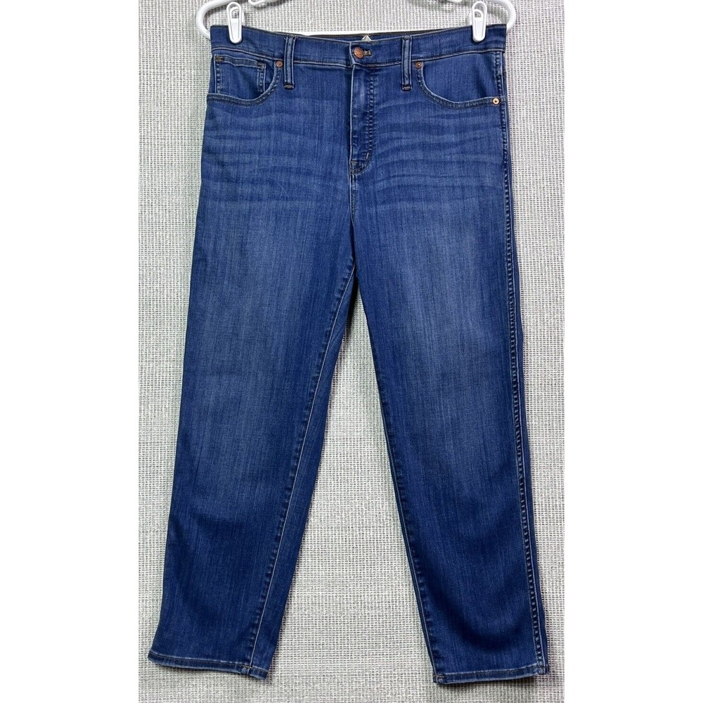 Madewell Stovepipe Jeans Size 32 High Rise Straight Leg Style MB466